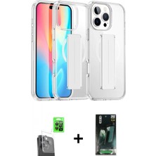 Pileli Store Pilelistore™ iPhone 16 Pro Max Kılıf Nova Işık Koleksiyonu - Siyah 360 Mat Full Body Arka Koruyucu + Raze Metal Kamera Lens - Sh