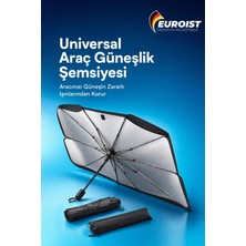 Euroist Katlanabilir Araba Ön Cam Güneşlik Şemsiye | 140X79 cm Uv Koruyucu Oto Güneşlik 1 adet