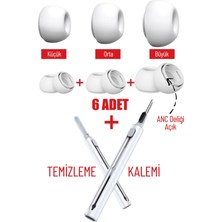 Nezih Case Airpods Pro 3 Uyumlu Anc Delikli 3 Çift (Xs,s,l) Silikon Yedek Kulaklık Ucu