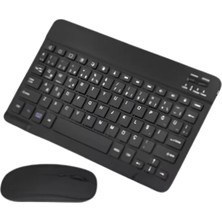 İlanib Ticaret Kablosuz Bluetooth Klavye Mouse Seti Wireless Sessiz Ince Tasarım Çoklu Uyumlu