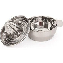 Tiesa Home 304 Paslanmaz Çelik Hazneli Limon Portakal Narenciye Sıkacağı Inox