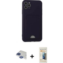 Pileli Store Pilelistore™ iPhone 11 Pro Max Kılıf Vadi Çizgi Prime - Siyah 6d Mat Seramik Hayalet Nano Ekran Koruyucu + Pers Alüminyum Kamera Lens - Lt