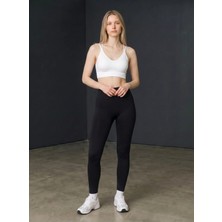 Dark Velvet Kadın Çapraz Askılı Dikişsiz Görünümlü Bralet Büstiyer Beyaz L - Xl