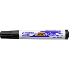 Bic Velleda Yuvarlak Uçlu Beyaz Tahta Kalemi Siyah Tekli Adet 1701 Eco Kullanım İçin Uygun