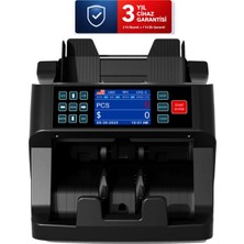 AlGeliyo Mixpro 130 Profesyonel  Üstten Beslemeli 9 Ülke Karışık Sayım Para Sayma Makinesi Çift Cıs Sensörlü