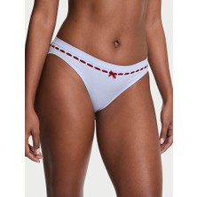 Seamless Seamless Kurdele Detaylı Bikini Külotu - Soluk Gri