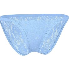 Pink Dantelli Bikini Külotu - (Tek Renk)