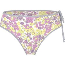 Pink Swim Yüksek Bel Itsy Bikini Altı - Lila Çiçekli