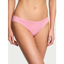 Victoria's Secret Esnek Pamuklu Bikini Külotu - Pembe Umut