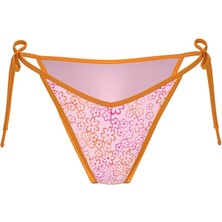 Pink By Frankies Bikinis Monty Cheeky Bikini Altı - Neon Çiçekli