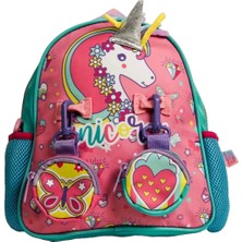 Kaia Life Vest Unicorn Pembe Turkuaz Mini Sırt Çantası