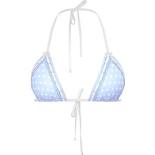 Pink By Frankies Bikinis Cape May Bikini Üstü - Nokta Basıkılı