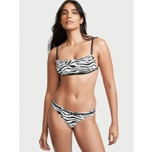 Victoria's Secret Kemerli Ribanalı Brazilian Bikini Altı - Zebra