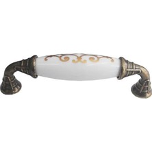 Kaia Life Klasik Silindir Kulp Antik Sarı 96 mm