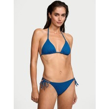 Victoria's Secret Swim Essential Diamanté Üçgen Bikini Üstü - Safir