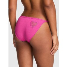Pink Pamuklu String Bikini Külot - (Tek Renk)