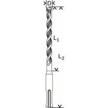Kaia Life Sds Plus-1 7X160 Matkap Ucu