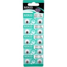 Kaia Life Ag3 Saat Pili - Düğme Pil 10LU Paket LR41/192 1.55V