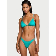 Victoria's Secret Swim Işıltılı Askılı Üçgen Bikini Üstü - (Tek Renk)