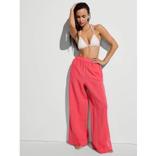 Victoria's Secret Swim Beachwear Keten Plaj Pantolonu - Mercan