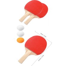 Kaia Life Ping Pong Masa Tenisi Seti Tenis Raketi Seti 2 Raket + 3 Ping Pong Topu  Spor Aksesuarları