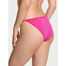 Pink Pamuklu String Bikini Külotu - Şekerleme Baskılı Pembe