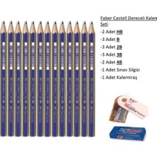 Faber-Castell Resim Kalemi Faber Dereceli Kalem Seti Karakalem Seti Hb B 2b 3b 4b 5b 6b 7b 8b 13'lü Set