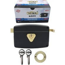 Kaia Life Yuma YM-600 Kilit Yuma Tirajlı Kilit Oval Karşılıksız Siyah