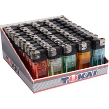 Tokai Manyetolu Elektronik Çakmak 50'Li Paket Rüzgar Geçirmez Özellikte Plastik Malzeme
