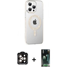 Pileli Store Pilelistore™ iPhone 15 Pro Max Kılıf Yörünge Koleksiyonu - Siyah 360 Mat Full Body Arka Koruyucu + Pvd Metal Kamera Lens - Tu