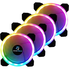 Gameforce 4X120MM Sese Duyarlı Kasa Fanı RGB Aydınlatma ile Güçlü Soğutma Performansı