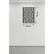 Selçuklu Yıldızı Temalı Ahşap Duvar Tablosu - 25X35 cm Lazer Kesim Dekoratif Pano