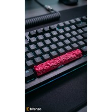 Bitenzo 3D Custom Tasarım Mekanik Klavye Spacebar Keycap - 6.25U Uyumlu Özel Dokulu Boşluk Tuşu