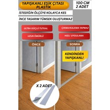 Kendinden Yapışkanlı Plastik Parke Eşik Çıtası  5 cm x 100 cm