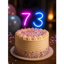 Işıklı Rakam (0–9) – Neon Led, Doğum Günü Pastası Için Özel Tasarım