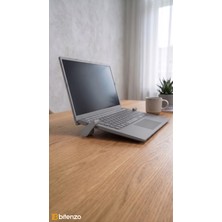 Bitenzo 3D Minimalist Yuvarlak Tasarım Mini Laptop Standı - 2'li Set Taşınabilir Ergonomik Yükseltici