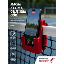 Print Zone Tenis Kortu Için Fileye Takılabilen Telefon Tutucu - Maç ve Vuruş Analizi Kayıt Askısı