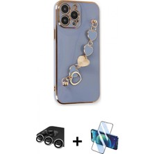 Pileli Store Pilelistore™ iPhone 14 Pro Max Kılıf Nova Işık Prime - Siyah 3D Antistatik Cam Ekran Koruyucu + Raze Metal Kamera Lens - Gs