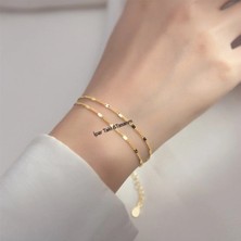 İpar Aksesuar 2 Li Gold Zincir Bileklik