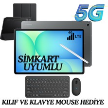 Samsung Galaxy Tab S10FE+ 8/128 GB Tablet Simkart Uyumlu Lte 5g Kılıf ve Klavye Mouse Hediye