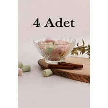 Paşabahçe 530024 4 Adet 455CC Bouquet Cam Büyük Sunum Salata Kasesi Takımı