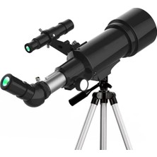 Kaia Life 400X70MM Açıklıklı Refrakter Teleskoplar (15X150X), Telefon Adaptörlü Reflex