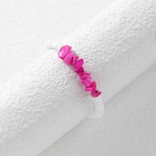 İpar Aksesuar Pembe Kuvars Taşlı Fimo Bileklik