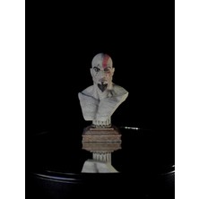 Arez Figür God Of War Kratos Büst Figür 10 cm El Boyama Koleksiyonluk Dekoratif 3D Baskı