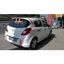 Opel Corsa D 4 Kapı Arka Tampon Eki Boyasız