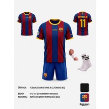Yenteks Barcelona Nemar Jr  2011 Sezon Şampiyonlar Ligi Çocuk Forma Takımı 4 Parça Forma Şort Çorap Bileklik Hediye