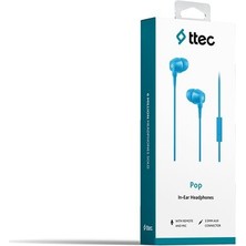 Ttec Pop 2KMM13 Mikrofonlu Kulakiçi Kulaklık - 3.5mm Jack - Tüm Telefonlar ile Uyumlu Lyon Tech