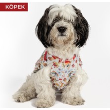 Petsuit Köpek Yara Koruyucu Korse, Ameliyat Sonrası Koruyucu Korse Tulum - Renkli Desenli