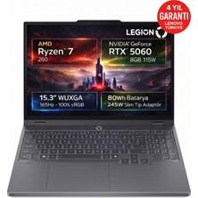 Lenovo Legion 5 15AHP10 Amd Ryzen 7 260 20-Gbddr5 2 Tbssd Rtx 5060 8gb 15.3" Wuxga (1920X1200) IPS 165Hz 115W Windows 11 Pro 83M00064TRAT42