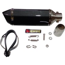 Modifiye Egzoz 370*51MM (Rialli) (Akrapovic Karbon Görünümlü)